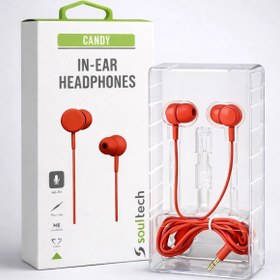 Resim EİMA Soultech Candy 3.5 mm Jack Kablolu Kulaklık – Renkli Yeşil Kırmızı Mavi Kulak İçi Kulaklık 
