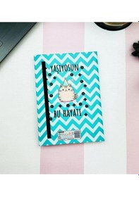 Resim Benisa Shop Sekreterlik Set Yaşıyorsu Bu Hayatı Mottolu Defter Kalemlik Sekreterlik Set Turkuaz - Yeşil 