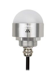 Resim Mesan Ø50 M30 Somun Bağlantılı Led İndikatör Rgy Buzzer Gümüş Gövde 24vdc Ms 9601.24vdc 