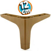 Resim Mobilya Kanepe Yatak Sehpa TV Ünitesi Baza Koltuk Ayağı Koyu Ceviz Renk 12 cm Ayak 