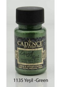 Resim Dora Textile Metalik Kumaş Boyası 50 Ml. 1135 Yeşil Karışık, Çok Renkli 