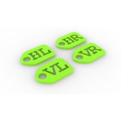 Resim Lucest Lastik Etiketi / İşaretleyici - Almanca (plastik Aparattır!!!) Uyumlu 