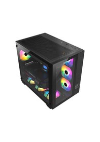 Resim GAMETECH Prime V2 Kumandalı ARGB 7x120mm Fanlı Özel Tak Çıkar Vidasız Kapaklar Gaming Bilgisayar Kasası 