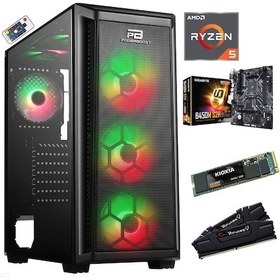 Resim APU AMD Ryzen 5 Pro 3350G 16 GB DDR4 500 GB NVMe SSD Dos Oyuncu Bilgisayarı 
