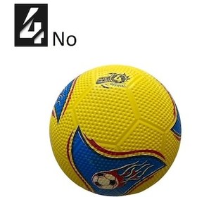 Resim Kauçuk Futbol Topu No:4 Her Zemine Uygun Maç Topu Çok Renkli 