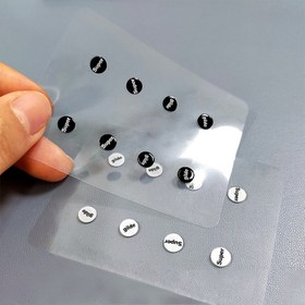 Resim 1 Paket Cam Fare Pateni DIY Evrensel Noktalı Fare Ayak Pedleri, Oyun Faresi Kaydırmaz Pedi, Hassas Takip Yardımı, Yuvarlak Kenar Tasarım, Alüminosilikat Cam, Bilgisayar Kurulumu, Şık Tasarım, Dayanıklı Malzeme, Fare Aksesuarları, Bilgisayar Kullanıcılar İçin 