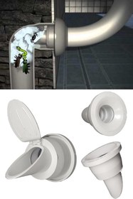 Resim omilife Banyo Aparat Koku Giderici Lavabo ve Gider İçin Silikon Tıpa Böcek ve Koku Önleyici Pratik Kullanıml 