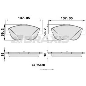 Resim Opel Corsa F On Fren Balatasi 1.2 2020-2024 Braxıs Aa0211 