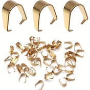 Resim 100/300 Adet 3x7mm / 4x9mm / 5x10mm Paslanmaz Çelik Balkabağı Tohumu Kilitleri, El Yapımı Bileklik, Kolye ve Takı Bağlantıları için Paslanmaz Metal Bağlantı Parçaları 