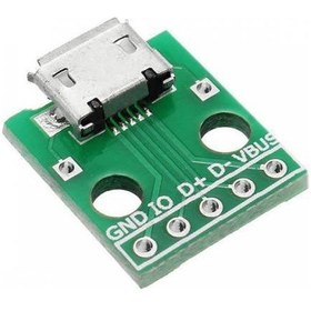 Resim Mikro Usb Dip Dönüştürücü - Dişi - Çevirici 2.54mm 