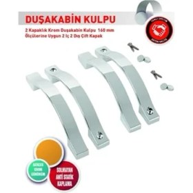 Resim Cekar Store Cam Duşakabin Kulpu (Oval-Siyah) 