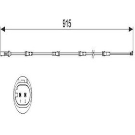 Resim BOSCH 1987473509 Fren Balata Fisi Arka BMW F10 F12 F13 34356791962 (WE191894) 