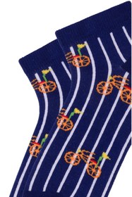 Resim MEM SOCKS 3'lü Dikişsiz Bisiklet Desenli Çocuk Patik Çorap 