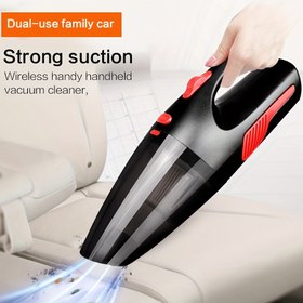 Resim Ev ve Araba Çift Kullanımlı Yüksek Güçlü El Tipi Kablosuz Araba Elektrikli Süpürge USB Şarjlı Kablosuz Mini Ev Elektrikli Süpürge Araba Elektrikli Süpürge Düşük Gürültü 