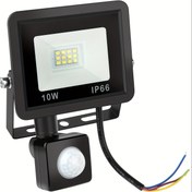Resim Ayarlanabilir Parlaklık ve Renk Sıcaklığı ile 10W Dış Mekan Hareket Sensörlü Sel Lambası - IP66 Su Geçirmez, Bahçe, Yol, Avlu için Kolay Kurulum - Beyaz, Sıcak, Nötr Aydınlatma, Dayanıklı Alüminyum Gövde, Patio, Bahçe ve Yürüyüş Yolu Aydınlatması için Çıkarılabilir Tasarım, Dış Mekan Aydınlatması | Modern Sel Lambası | Kablolu Bağlantı 
