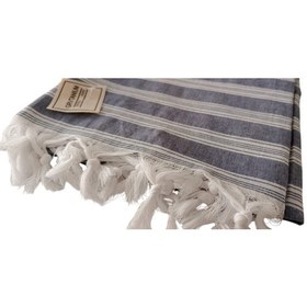 Resim Grvtanıum Kot Mavi %80 Pamuk 175x96cm Peştemal Banyo Havlusu M1 Koyu Gri-Mavi 