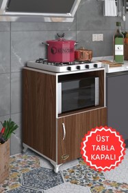 Resim Kenzlife Ocak Dolabı Revbahar Cvz 85*60*56 Hazır Mutfak Klasik Set Üstü Ocak Için Arkalıksız 