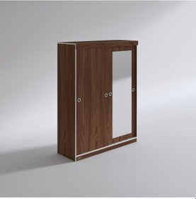 Resim Kenzlife Gardırop Sürgülü Kapaklı Kapılı 140 Papatya Cvz Aynalı Gardolap Dolap 