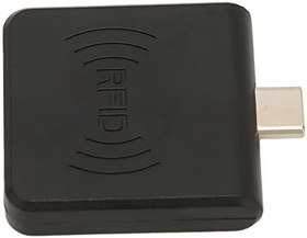 Resim Cep Telefonu Kart Okuyucu, Dahili Buzzer 125 Khz Tak ve Çalıştır RFID Telefon Kart Okuyucu Cep Telefonu için Sağlam (Siyah) 