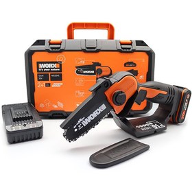 Resim WORX WG324E 20Volt 2.0Ah Li-ion 12CM Profesyonel Şarjlı Zincirli Testere 