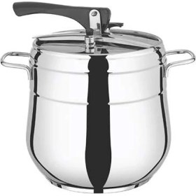 Resim Remetta Monte 6lt Düdüklü Tencere Gri Renkli Çelik İç Yüzey Kaplaması ile Hızlı Pişirme 