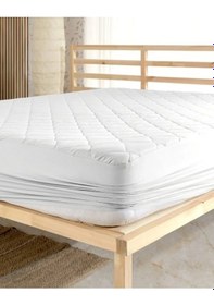 Resim Kapitone Fitted Tek Kişilik Yatak Koruyucu Pamuklu Yatak Alezi 