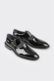 Resim Elle Shoes Siyah Deri Erkek Klasik Ayakkabı 