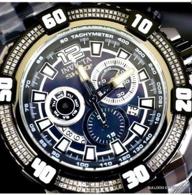 Resim Invicta Shaq Grand Octane .75 Ctw Diamond Siyah Mop Swiss 63 MM Erkek Kol Saati 886678312191 