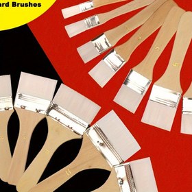 Resim 12 adet Sanat Fırça Seti, Çeşitli Boyutlarda Naylon Fırçalar, Rattail Ahşap Saplar ile, Akrilik, Boya, Varniş, Su Temizleme, Sanatçı, Sentetik Malzeme, Düz Tip için Uygun 
