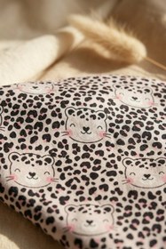Resim Bebechi Baveta Sıvı Geçirmez Uzun Kollu Bebek Mama Önlüğü - Leopar Desenli, Cepli Ve Leke Tutmaz Blw Önlüğü 