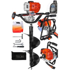 Resim Swazer SGT-EA520-200M Benzinli Toprak Burgu Makinesi 20 CM 