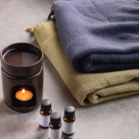 Resim Hasır Peştemal - 90x170 cm / Lacivert 