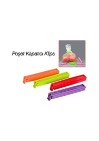 Resim Poşet Kapatıcı Kilitli Torba Klips Mini 5 Adet Birden 