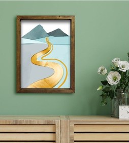 Resim Bk Gift Otel Odası Konseptli Doğal Masif Ahşap Çerçeveli Tablo 30 (551120164) 