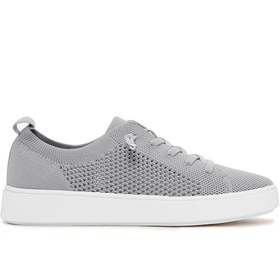 Resim Kadın Gri Kumaş Sneaker 
