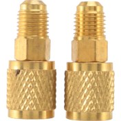 Resim Skyeyyt R410A Adaptör 5/16INCH Sae Dişi Hızlı Kuplörler 1/4inch Sae Erkek Parlaması, Mini Bölünmüş Sistem, Klimalar, Düz Tip Için Kullanılır (Yurt Dışından) 