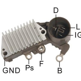 Resim Genel Markalar 12v Alternatör Konjektör (3 FİŞ YUVARLAK SOKET) (D-IG-L) Suzukı Samuraı/swıft Taıwan 