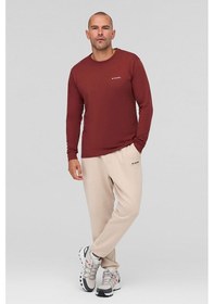 Resim Columbia Erkek Uzun Kollu T-shirt Bordo 