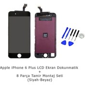 Resim iPhone 6 Uyumlu Plus Uyumlu Lcd Ekran Dokunmatik + Tamir Montaj Seti 