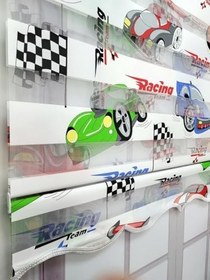 Resim BBB Desenli Stor Zebra Perde 80x260 Araba-MZ113 