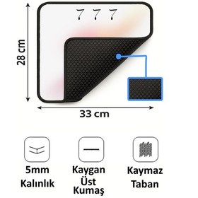 Resim 777 Şanş Sayı Tasarımlı 33x28 Cm Mousepad Kaymaz Taban Rahat Konforlu Mouse Pad 