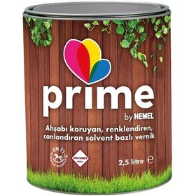Resim Prime Solvent Bazlı Renkli Ahşap Vernik - 2,5 Lt 