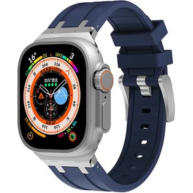 Resim Watch 7 45mm Uyumlu KRD-89 Uyumlu Zore Kordon-Lacivert 