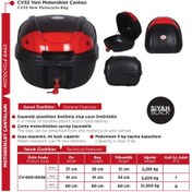 Resim CV 32 YENİ MOTORSİKLET ÇANTASI SİYAH (ARWİC) 