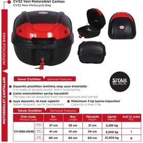 Resim CV 32 YENİ MOTORSİKLET ÇANTASI SİYAH (ARWİC) 