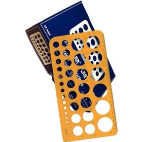 Resim Yıldızlar Daire Şablonu Büyük 1-36 Mm 1 Adet Yıldızlar Daire Şablonu 1-36 Mm Büyük 1 Adet Turuncu 