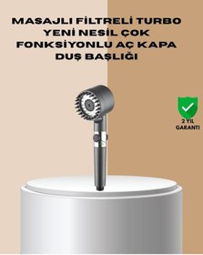 Resim Universal Çok Fonksiyonlu Filtreli Duş Başlığı Masaj Etkili 