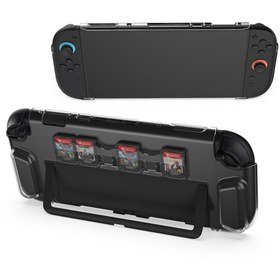 Resim Dobe Nintendo Switch-2 Uyumlu MicroSD Tutucu Şeffaf kristal Koruyucu Kılıf-TNS-3155 