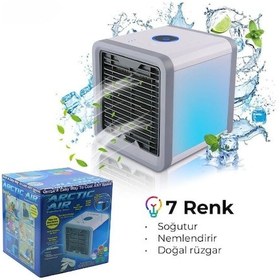 Resim Periboia Masaüstü Kare Su Hazneli Fan 