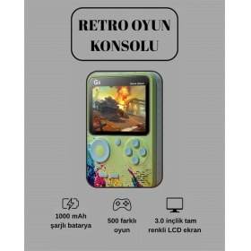 Resim Rivera Tech Rvrhb G5 Game Box Retro Mini Oyun Konsolu - 500 Dahili Oyun 